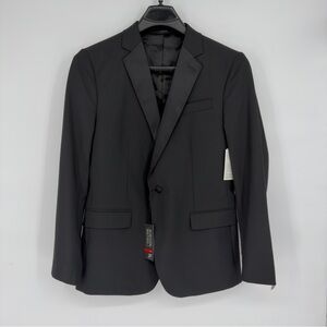 NEW J. Ferrar Slim Fit Black Tuxedo Jacket 42 Reg